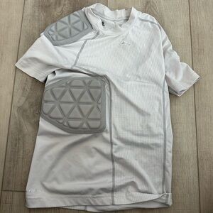 Adidas White and Gray Sports Top